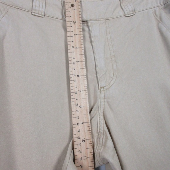 Urban Outfitters BDG Wide Leg Pants Women 10 Beige Mid Low Baggy y2k Cargo 452 - Picture 10 of 13